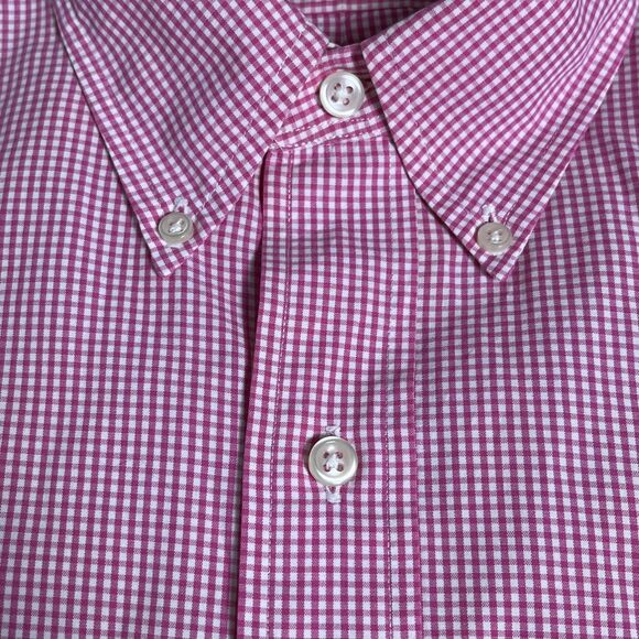 VTG NWOT‎ 90s Ralph Lauren Mens Shirt L Blake 100% Two-Ply Cotton Gingham Check - Picture 5 of 14